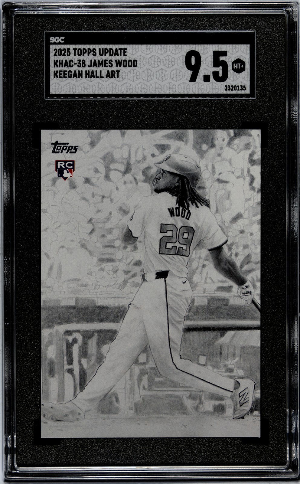 2025 Topps Update Series - Keegan Hall Art Cards James Wood #KHAC-38 (RC)