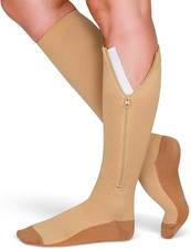   Zipper Compression Socks for Men  Women, 20-30Mmhg Closed Toe Graduated Zippe