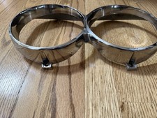 1965 65 Lincoln Continental - Headlight Headlamp Chrome Bezel Pair 2