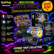 Presale Pokemon Center Pitch Black Elite Trainer Box Factory Sealed
