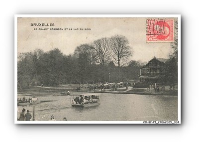 Co-Bfp1-0153-Belgien - Brüssel - Die Chalet Robinson Und Der See Vom Holz