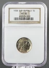 1938-D/D Buffalo Nickel NGC MS 66 - Reverse Mound Toning - 5C Gem RPM Coin