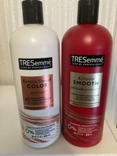 TRESemme Keratin Smooth Shampoo Conditioner Heat Protection 28 Fl. Oz Set New
