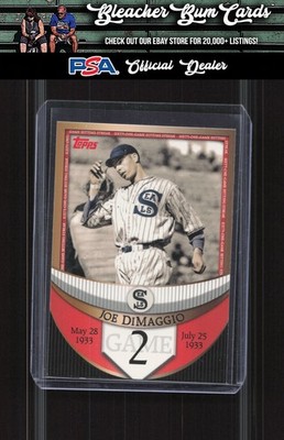 2007 Topps JDSF50 Joe DiMaggio Joe DiMaggio: The Streak Before the Streak