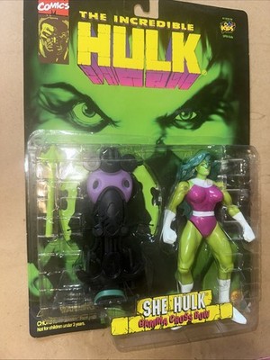 Incredible Hulk She-Hulk Toy Biz Marvel Action Figure 1996 Free Shipping
