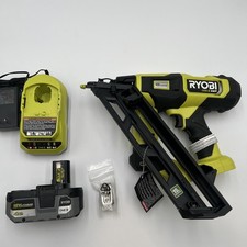 RYOBI ONE+ HP 18V Brushless 15-Gauge 34 Angled Finish Nailer w/ 4ah Battery