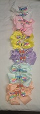12pc Girls Hair Bow Lot Butterfly Sequin Grosgrain Ribbon Alligator Clipsta