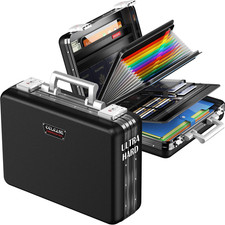 Fireproof Document Box, Ultra Hard Case All-Around Fireproof Box with TSA Lock A