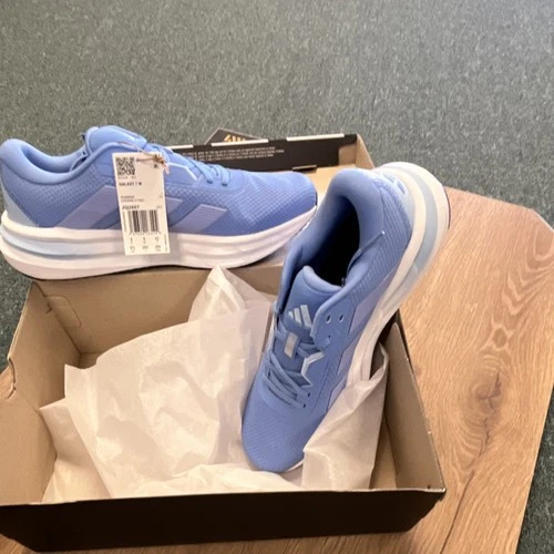 adidas Galaxy 7 Blue White Mesh Lace Up Running Sneakers Cushioned Low Top Opens in a new window or tab