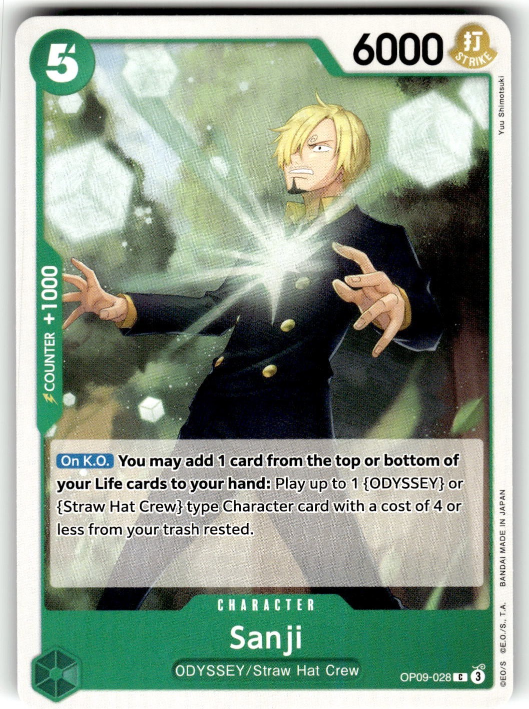 One Piece Emperors in the New World Card OP9-028 C Sanji