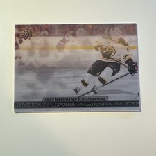 2017-18 Upper Deck Tim Hortons Triple Exposure Brad Marchand #TE-7 Boston Bruins