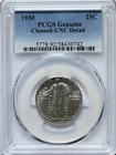 1930 25C Standing Liberty Quarter PCGS Graded Cleaned UNC Detail Silver Coin