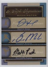 2012 SP Signature Edition Triple Signatures Matt Purke Destin Hood Auto 4g8