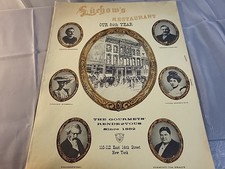 Vintage Luchow's Restaurant Menu - 84th Year - Excellent Condition