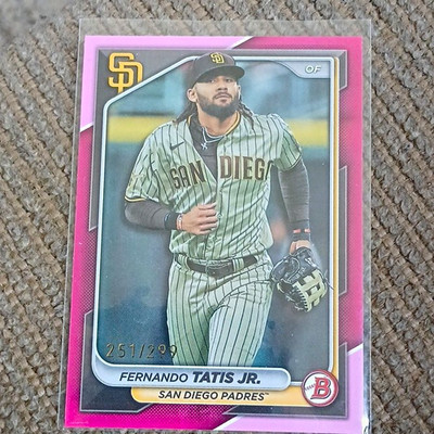 Topps 2024 Bowman Fernando Tatis Jr. Padres Fuchsia Border #35 /299