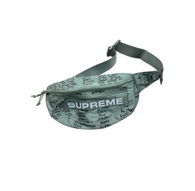 Supreme Field Waist Bag Sage Green SS23 Script Logo Fanny Pack Mens