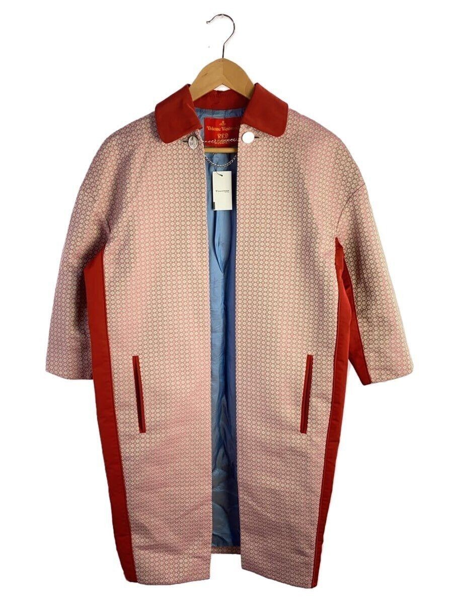 ALTRA Vivienne Westwood RED LABEL altro cappotto 38 poliestere rosa motivo totale
