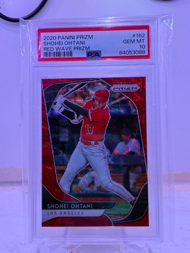 2020 Panini Prizm Red Wave Refractor #162 Shohei Ohtani PSA GEM 10