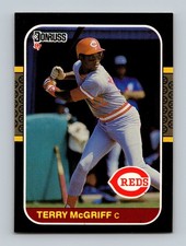 1987 Donruss Terry McGriff #512 Cincinnati Reds Baseball Card Rookie Card NM-MT. rookie card picture