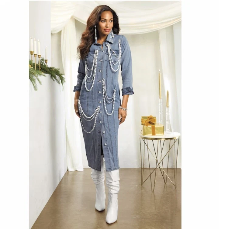 Women's Denim Pencil Dress for sale | eBay
