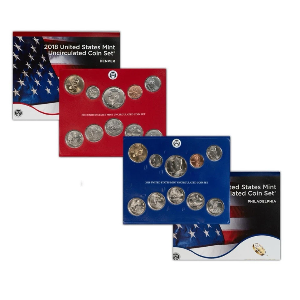 United States Mint Uncirculated Coin Set 2018 Complete 20 Coin Set BU OGP - Image 3 of 4