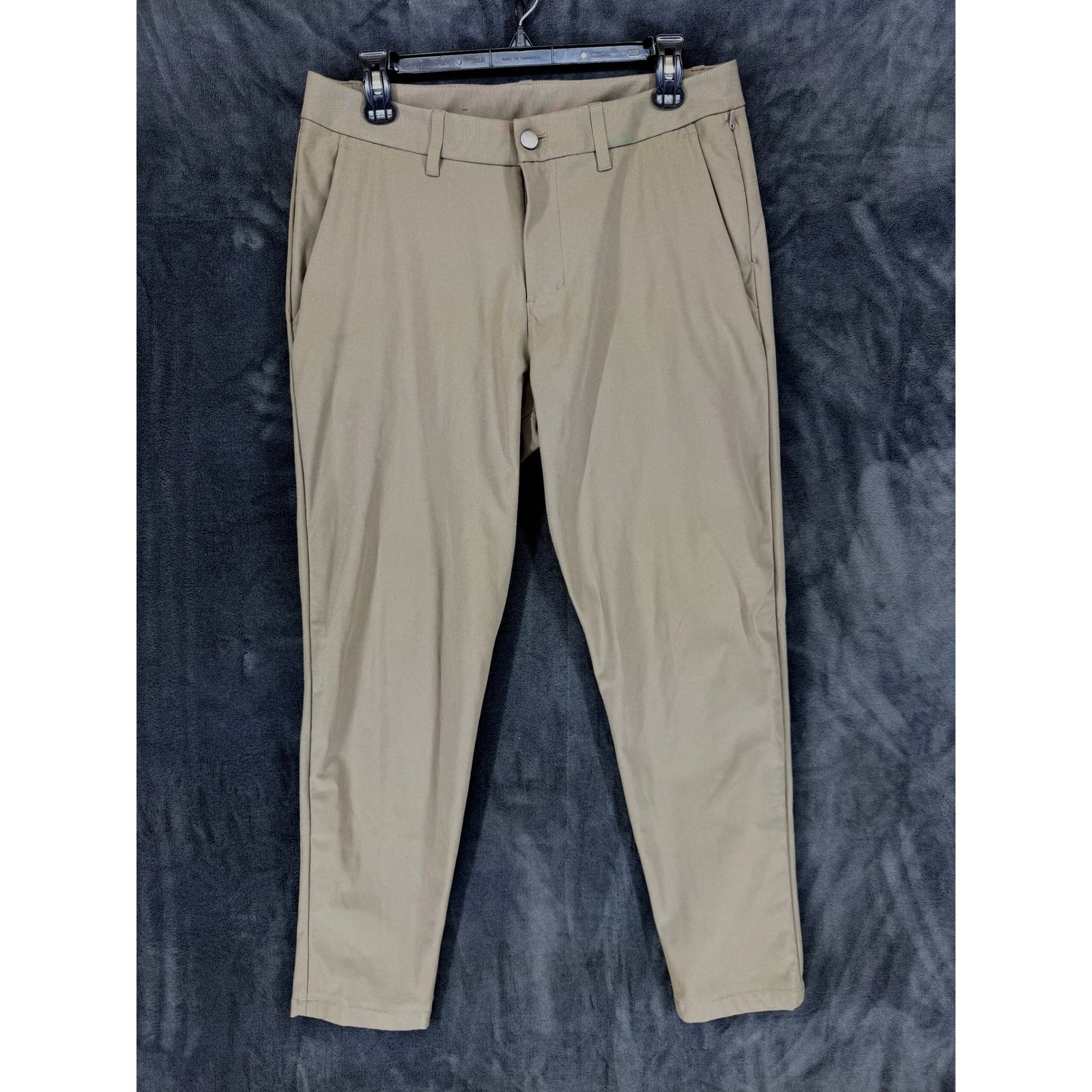 Lululemon ABC Pants Mens Tan Slim Fit Technical Stretch Chino 32