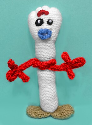 STRICKANLEITUNG - Forky inspiriert 20 cm Stofftier Toy Story 4 Puppe