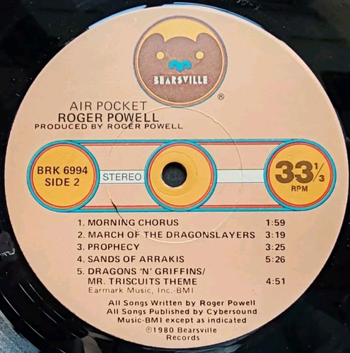 ROGER POWELL Air Pocket LP US 1980 FIRST PRESSING Todd Rundgren UTOPIA⭐PROMO⭐ - Picture 7 of 12