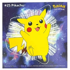 Pokemon Collect 'em Stick-Ups Pikachu #25 Large 4” Sticker Priss Prints