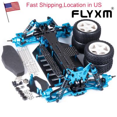 FLYXM Metal 1:10 Touring Car Chassis Frame Body Kit for TT02 Off-Road ...
