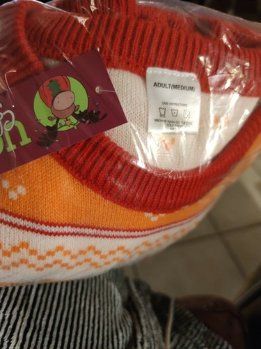 NEW 2021 Popeyes Chicken Sandwich Ugly Christmas Sweater (M) - Picture 5 of 5