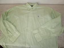 Men's Polo Ralph Lauren Button Down Long Sleeve Shirt, XL, Stripe, GUC
