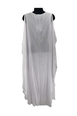 Antthony Cold-Shoulder Dress with Chiffon Overlay White | eBay
