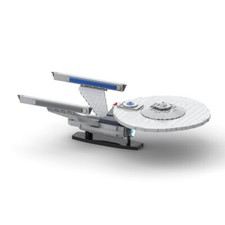 Enterprise-A Astronave con Espositore 716 Pezzi Kit di Costruzione MOC Costruzione