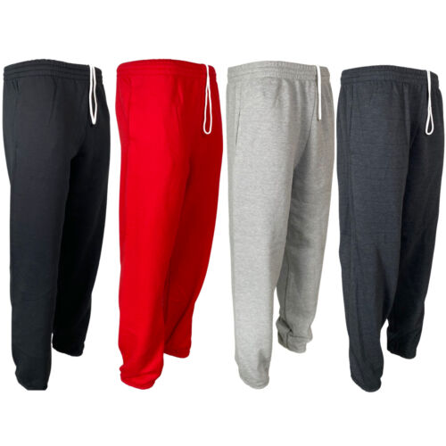 Fruit of The Loom Men's Fleece Jogger Sweatpants 2 Pockets True To Size S-4XL - Afbeelding 1 van 18