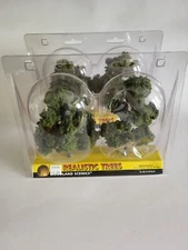 Woodland Scenics TR1512/1513 3" - 4" Medium Green Realistic Trees  (4 Count)