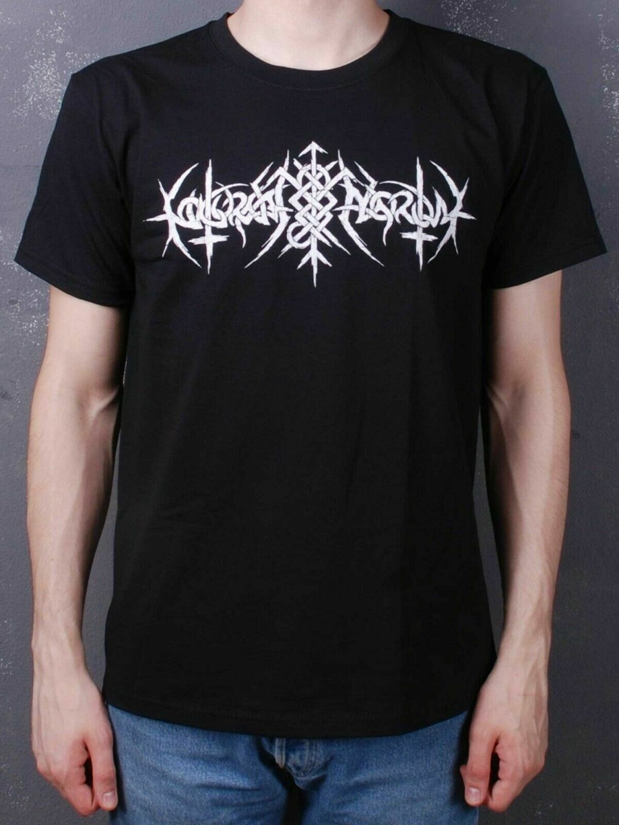 Nokturnal Mortum - Logo 2021 White Rune Band TS Black T-Shirt | eBay