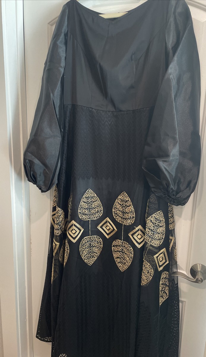 black and gold long sleeve dress Black Gold Sequins Luxury Long Women Evening Gown  TANYA BRIDAL