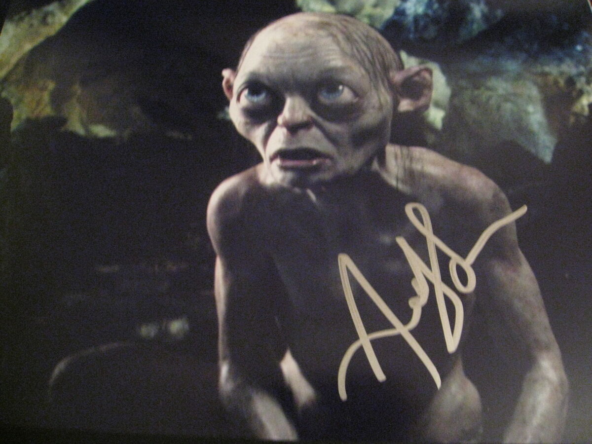 ANDY SERKIS SIGNED AUTOGRAPH 8x10 LORD OF THE RINGS THE HOBBIT GOLLUM PROMO  E