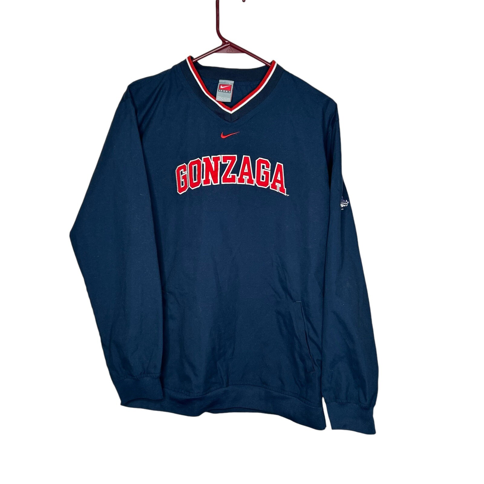 SACAI X NIKE Nike Gonzaga Bulldogs Youth Windshirt Pullover Giacca Taglia Large Youth 16 18