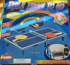 Franklin Table Tennis To Go Real Sports Action Games 26x13 Playing Surface
