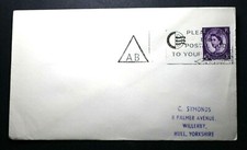 'please use the Post Code' Aberdeen, Scotlan 'AB' Triangle Slogan postmark cover