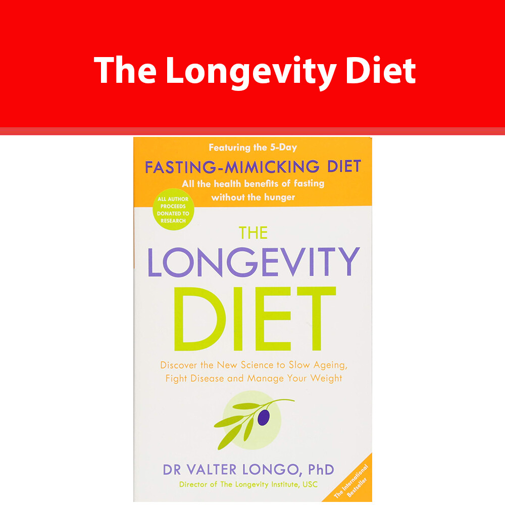 The Longevity Diet by Dr Valter Longo Heart healthy Cooking Paperback NEW