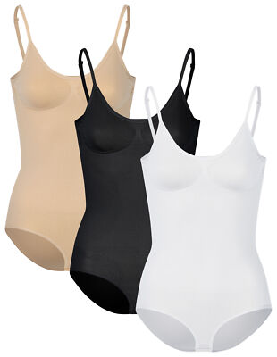 1 - 3 Damen Shapewear Body Shaper Mieder Bauchweg Unterwäsche Mikr Wäschebeutel