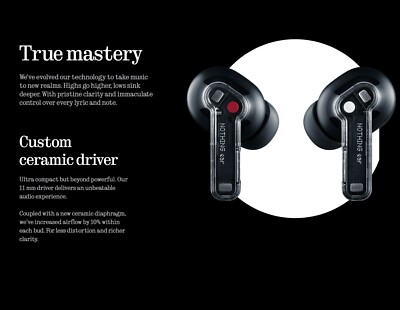 Nothing Ear (R) 2025 B171 Black Wireless Earbuds Headphones Hi-Res