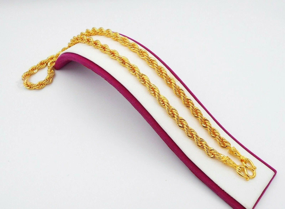 Vietnamese Sand Gold Necklace Men's Chain Does Not fade, Dominant Round  Bead Chain New Jewelry Prop Necklace pendant - AliExpress