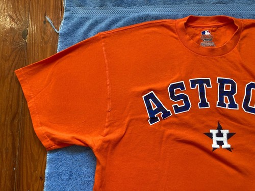 Houston Astros T-Shirt Mens XL GENERAL MERCHANDISE Orange Short Sleeve MLB - Picture 5 of 12