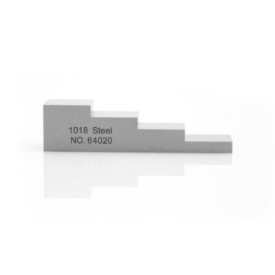 4 Step 1018 Steel Calibration Test Block 5mm 10mm 15mm 20mm for Thickness Gauge