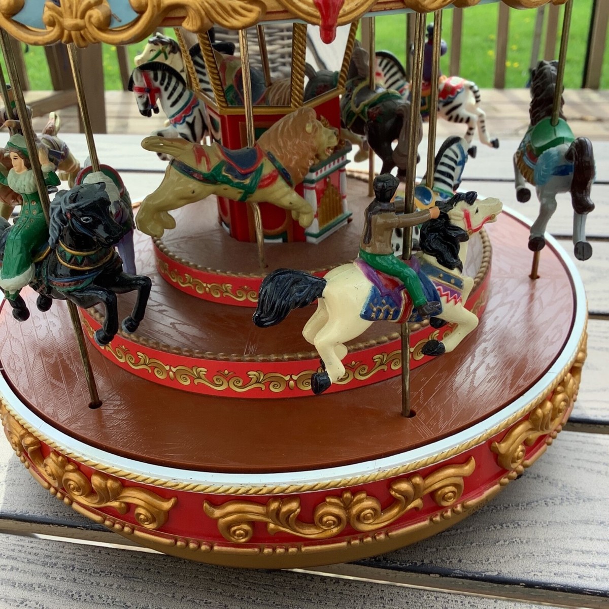 Mr. Christmas Triple Decker Carousel Musical Lighted WORKS