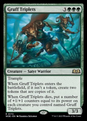 + Gruff Triplets near mint englisch Wilds of Eldraine Rare Magic the Gathering +